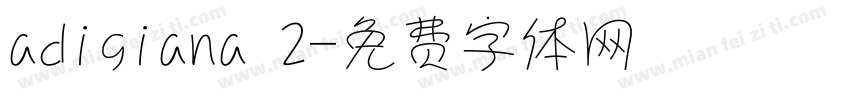adigiana 2字体转换